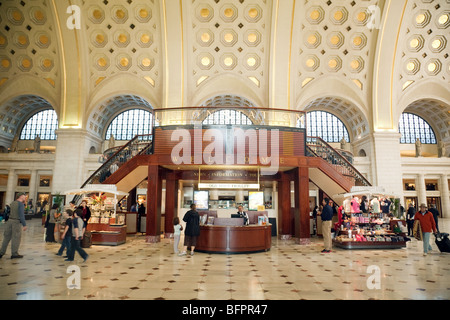 Sala principale, Union Station, Washington DC, Stati Uniti d'America Foto Stock