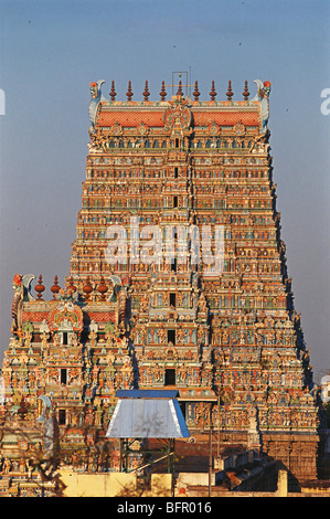 AAD 66943 : Gopuram del Tempio di Madurai ; Madurai ; Tamil Nadu ; India Foto Stock