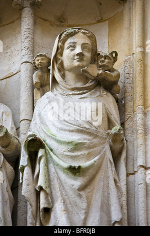 La CATTEDRALE DI NOTRE-DAME DE LA CATTEDRALE DI ROUEN Foto Stock