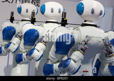 'Motoman robot" prodotta dalla società Yaskawa, International Robot Exhibition 2009, a Tokyo, Giappone Foto Stock