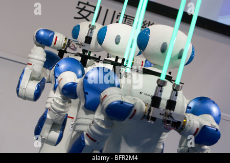 'Motoman robot" prodotta dalla società Yaskawa, International Robot Exhibition 2009, a Tokyo, Giappone Foto Stock