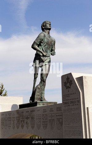 Terry Fox un monumento a Thunder Bay Ontario Canada Foto Stock