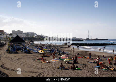 NOSTALGICA PLAYA DE FANABE. COSTA ADEJE TENERIFE. ISOLE CANARIE. 2009 Foto Stock