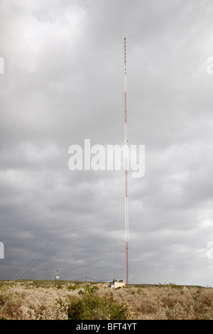 Torre di trasmissione, Del Rio Val Verde County, Texas, Stati Uniti d'America Foto Stock