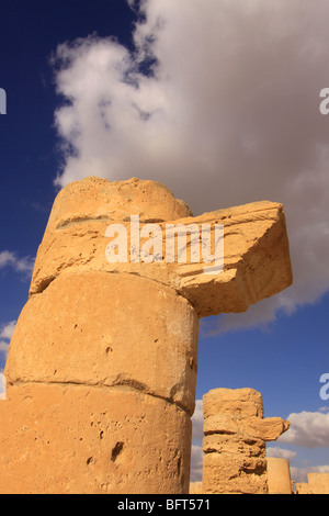 Isarael, Negev, Avdat, costruita nel I secolo dal Nabatei. Un sito del Patrimonio mondiale come parte della Via delle spezie Foto Stock