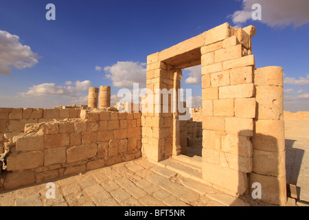 Isarael, Negev, Avdat, costruita nel I secolo dal Nabatei. Un sito del Patrimonio mondiale come parte della Via delle spezie Foto Stock