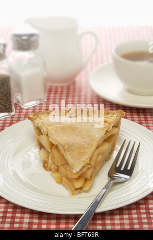 Pezzo di torta di mele Foto Stock