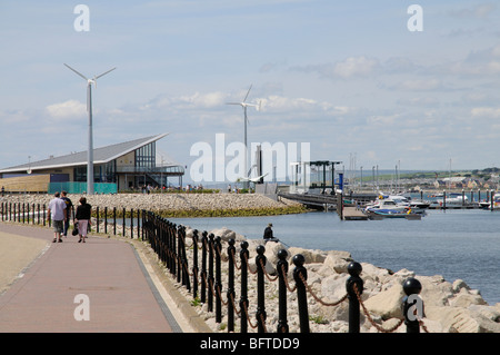 Portland Marina Uno sviluppo nautico da Dean & Reddyhoff azienda nel Dorset Inghilterra meridionale venue vela olimpica eventi 2012 Foto Stock