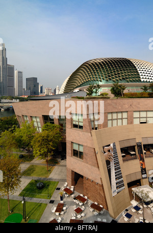 Esplanade - Theatres on the Bay (1996-2002) Concert Hall, Theatre & Cultural Complex & Shopping Mall, Harbour or Harbor Front, Singapore Foto Stock