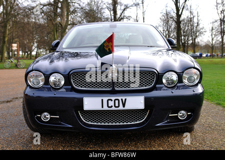 Jaguar XJ Sovereign, Sindaco di Coventry di ufficiale di macchina Foto Stock