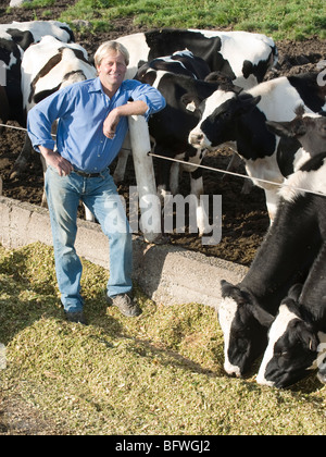 Dairy Farm in Ontario, Canada Foto Stock