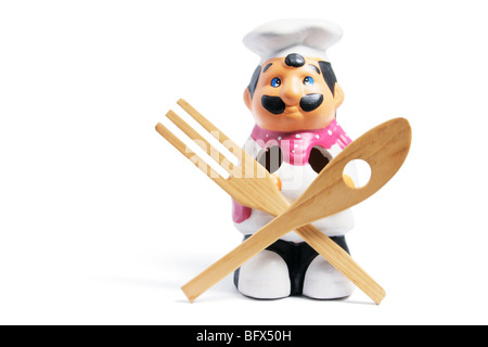 Lo Chef arnese da cucina titolare Foto Stock