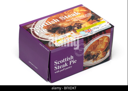 170 grammo "Marchi e Spencer' boxed 'Scottish Steak"Torta di manzo Foto Stock