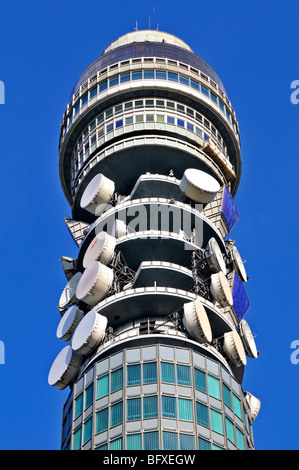 BT Telecom di Londra Tower, Fitrovia, London W1, Regno Unito Foto Stock