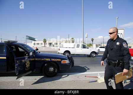 Nevada Highway Patrol Trooper Stato, Las Vegas. Foto Stock