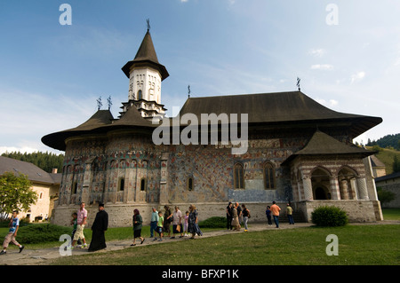 Il Monastero Sucevita, Bucovina, Romania Foto Stock