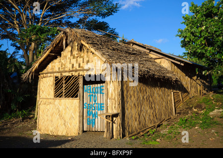 Una barra di kava, una capanna d'erba, in Vanuatu, South Pacific. Fai clic per i dettagli. Foto Stock