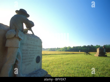 Campo Viniard, Chickamauga e Chattanooga Military Park, Oglethorpe, Georgia Foto Stock