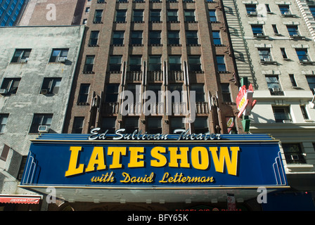 Ed Sullivan Theater di Broadway a New York dove il David Letterman Show è nastrata Foto Stock