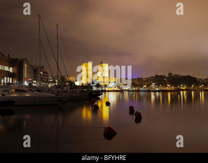 Il Municipio di Oslo e del porto Foto Stock