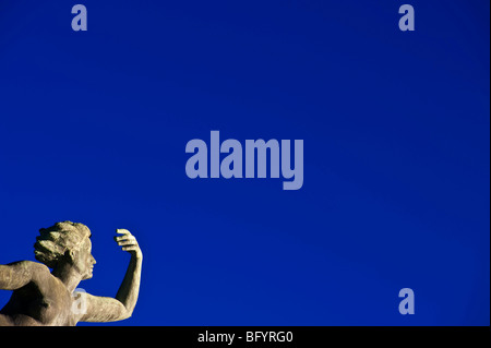 Statua di Venere, simbolo della città, abbassare la piazza del mercato, Freudenstadt, Foresta Nera, Baden-Wuerttemberg, Germania, Europa Foto Stock