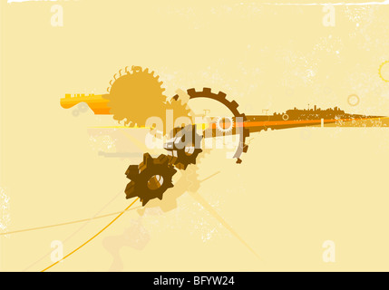 Complesso di elementi di grafica , urban Background Industriale Foto Stock