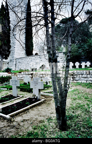 Israele, Nazaret, il cimitero tedesco per i soldati tedeschi che morì in Palestina durante la Prima Guerra Mondiale. Foto Stock