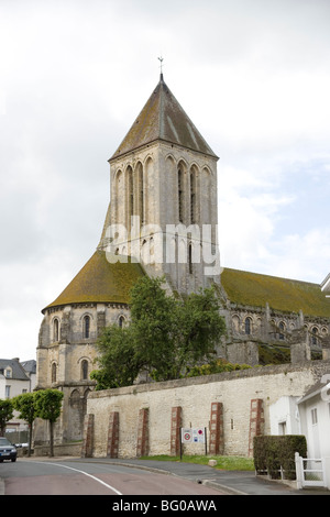 Chiesa di San Sansone in Ouistreham, Normandia, Francia Foto Stock