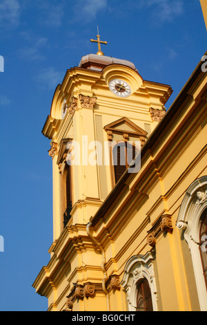 Il barocco Cattedrale cattolica romana di St George su Piata Unirii in Timisoara Romania Foto Stock