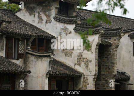 Vista della pittoresca città di acqua di Wuzhen. La provincia di Zhejiang, Cina. Foto Stock