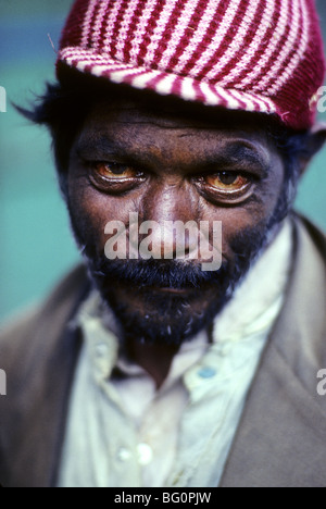 Ritratto di uomo indiano, Hampi, India Foto Stock