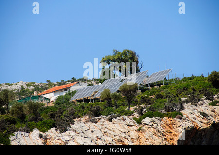 Monastero della nascita della Vergine, Isola di Kira Panagia, off Alonissos, Isole Sporadi, isole greche, Grecia, Europa Foto Stock