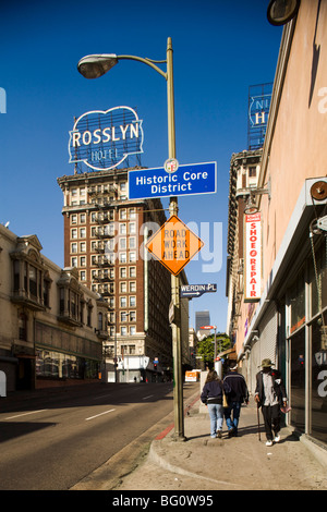 Hotel Rosslyn, downtown Los Angeles, California, Stati Uniti d'America Foto Stock