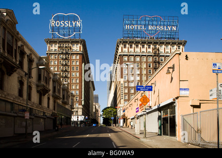 Hotel Rosslyn, downtown Los Angeles, California, Stati Uniti d'America Foto Stock