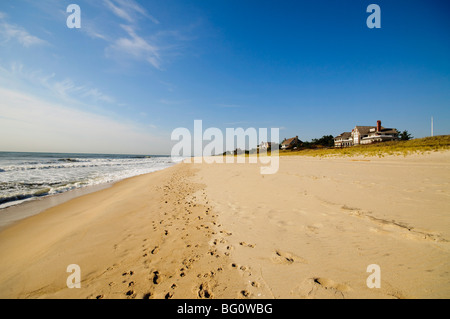 Spiaggia principale, East Hampton, gli Hamptons, Long Island, nello Stato di New York, Stati Uniti d'America, America del Nord Foto Stock