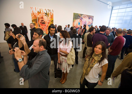 Ricevimento di apertura per Jeff Koons, Nuovi Dipinti, Gagosian Gallery, Beverly Hills, in California, Stati Uniti d'America Foto Stock