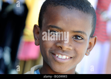 Il ragazzo, axum Etiopia Foto Stock