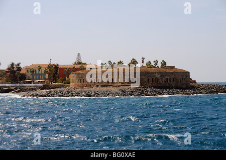 Isola di Goree famoso per il suo ruolo in schiavitù, Sito Patrimonio Mondiale dell'UNESCO, vicino a Dakar, Senegal, Africa occidentale, Africa Foto Stock