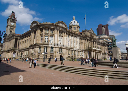 Town Hall, Victoria Square, Birmingham, Inghilterra, Regno Unito, Europa Foto Stock