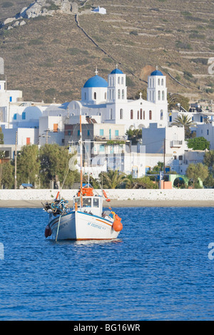 Porto di Katapola, KATAPOLA, AMORGOS, CICLADI, isole greche, Grecia, Europa Foto Stock