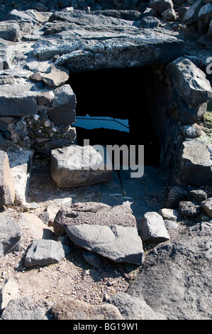 Rituale ebraico bagno,Korazin,Israele Foto Stock