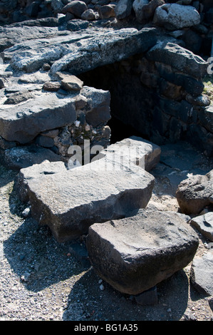 Rituale ebraico bagno,Korazin Israele Foto Stock