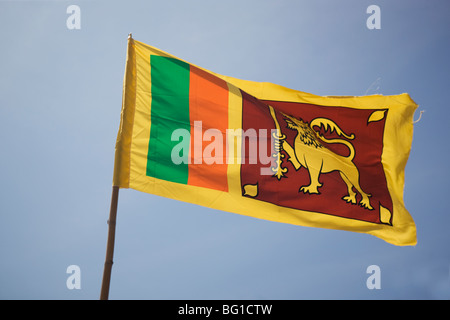Bandiera nazionale dello Sri Lanka Foto Stock