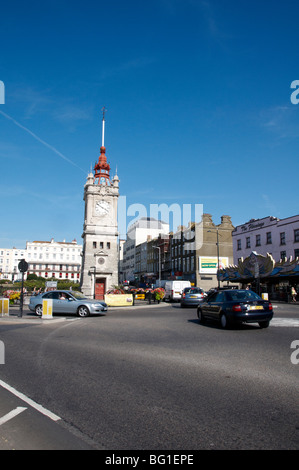 La torre dell orologio a Margate fronte mare Foto Stock