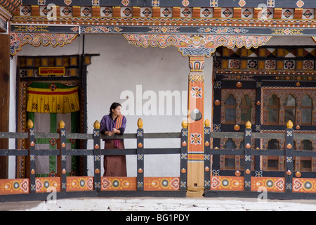 Lhuentse Dzong, Bhutan, Asia Foto Stock