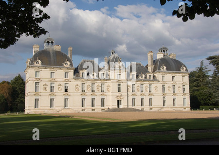 Il XVII secolo Chateau de Cheverny, Loir-et-Cher, Valle della Loira, in Francia, in Europa Foto Stock