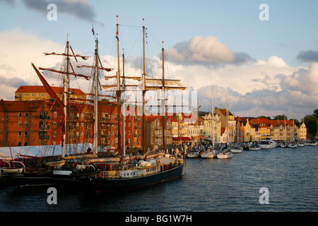 Il porto di Sonderborg, nello Jutland, Danimarca, Scandinavia, Europa Foto Stock