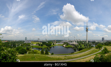 Olympiapark Monaco di Baviera (Munchen), in Baviera, Germania, Europa Foto Stock