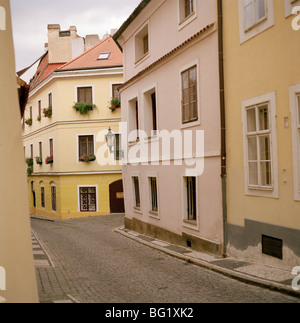 Viaggi nel mondo. Mala Strana Città Minore nella città antica di Praga nella Repubblica Ceca in Europa Orientale. Storia e cultura Wanderlust Foto Stock