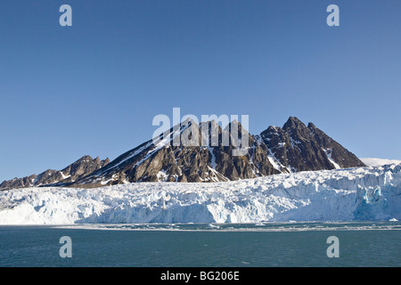 Monaco Glacier, isole Svalbard, Artico, Norvegia, Europa Foto Stock